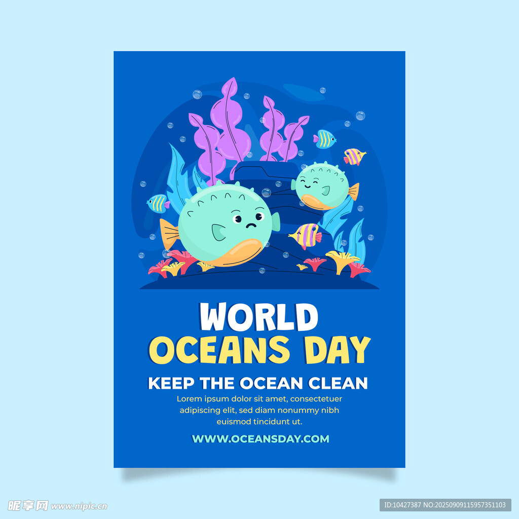 世界海洋日宣传海报