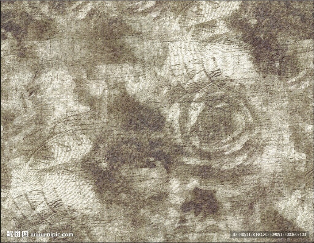 复古风花卉纹理布料