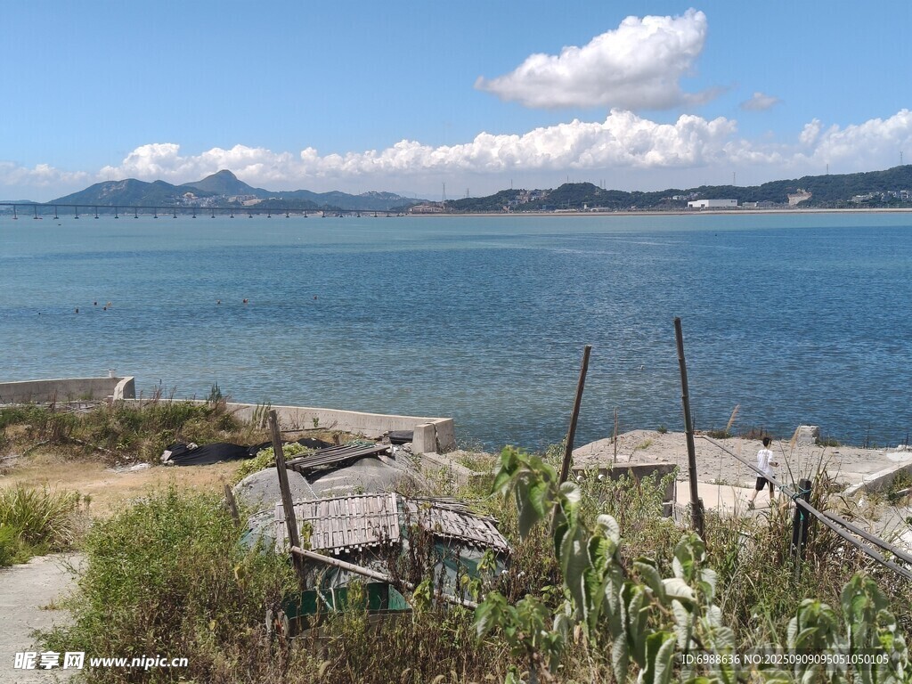 海边景致宁静自然风光