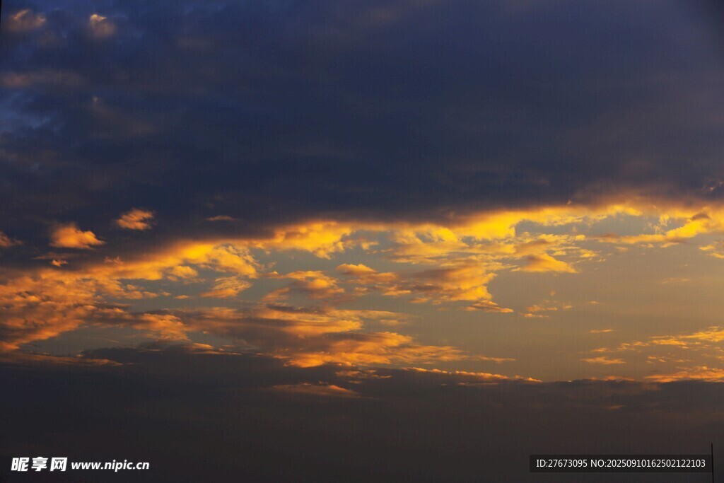 绚丽晚霞天空美景