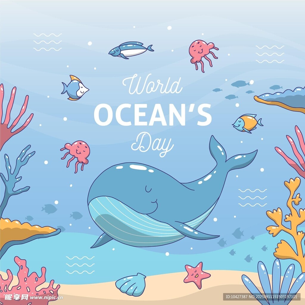 海洋世界的欢乐鲸鱼庆典