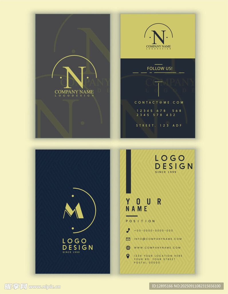 高端品牌名片设计展示