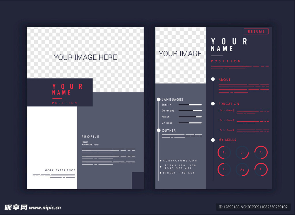 时尚商务风宣传册设计
