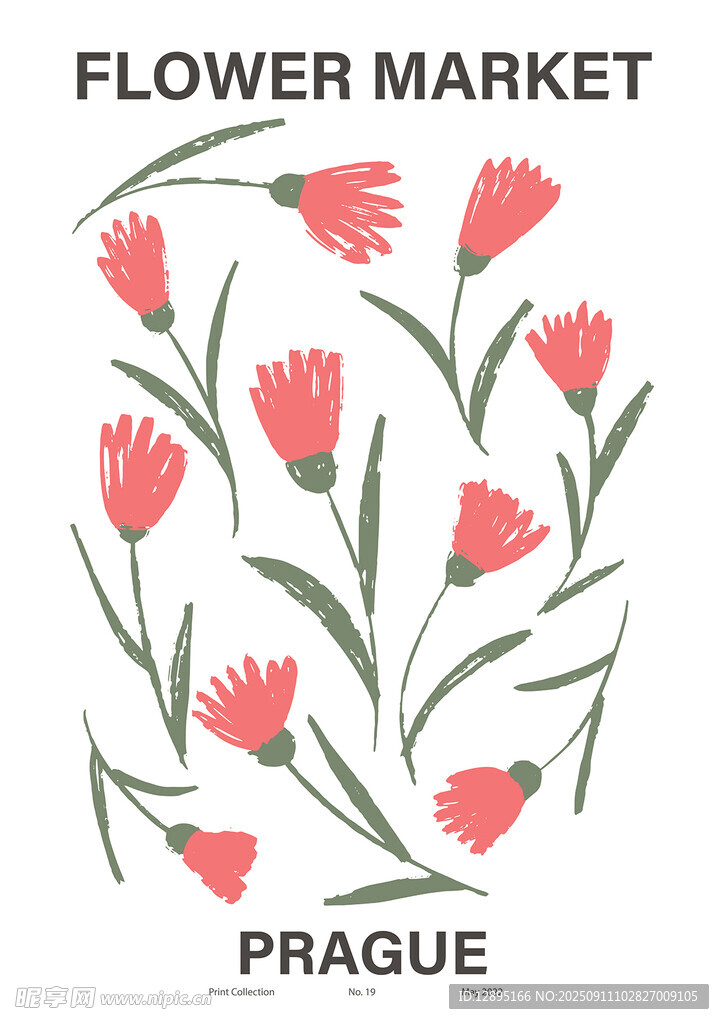 京都花卉市场图案设计