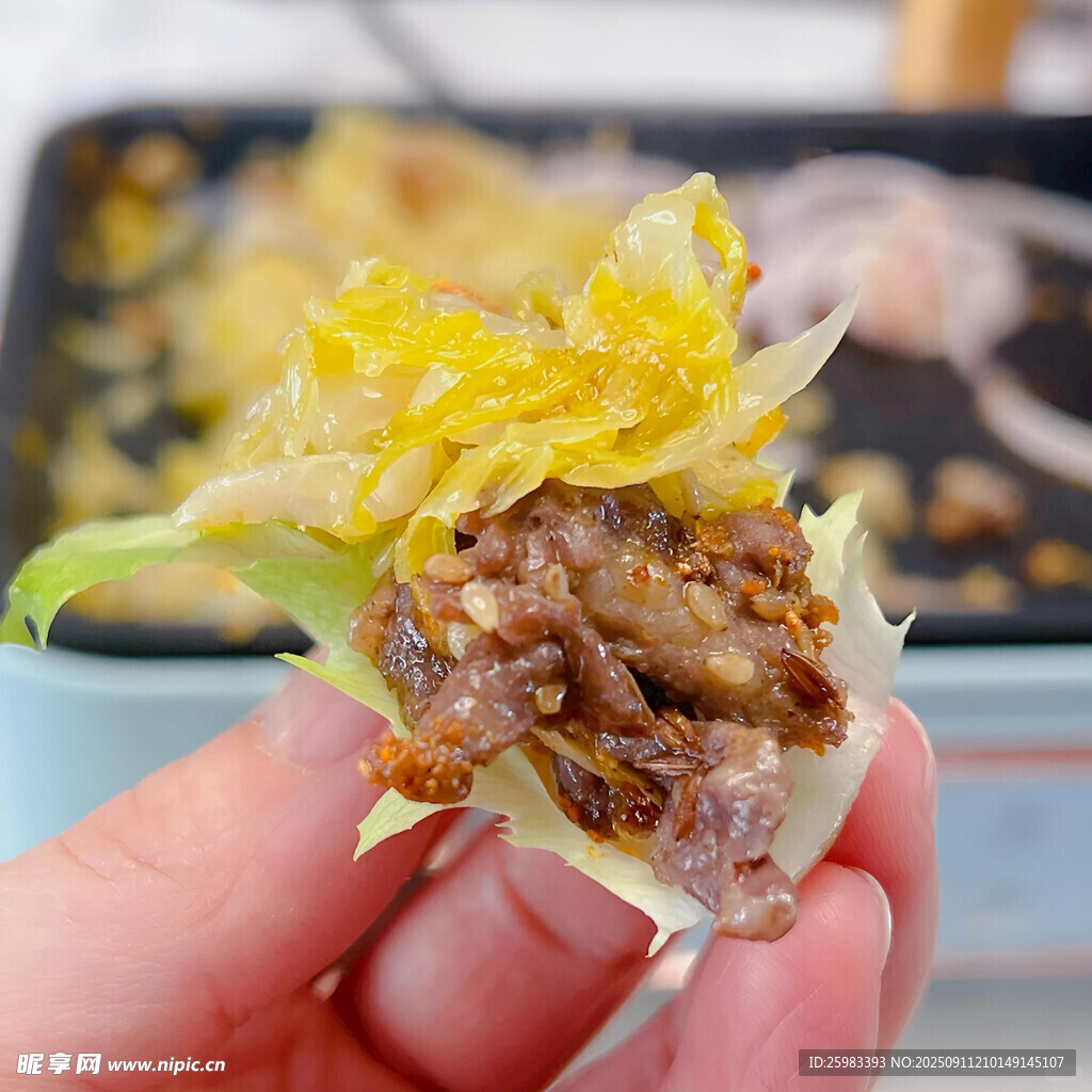 酸菜肉馅蔬菜卷