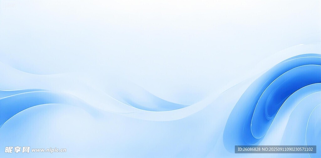 蓝色渐变流动波纹背景