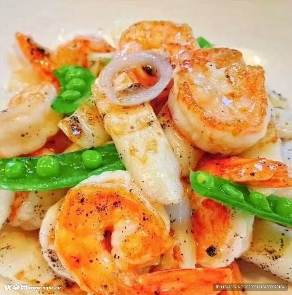 荷兰豆山药虾仁