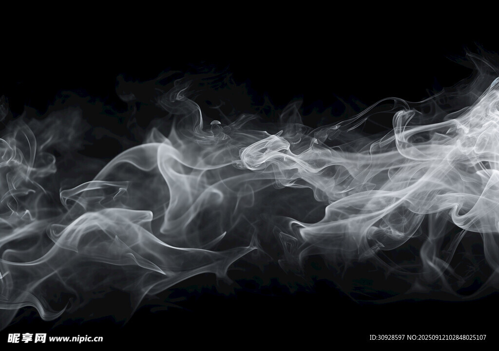 飘逸白色烟雾纹理背景