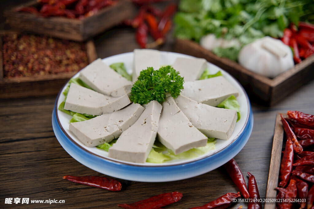 美味豆腐摆盘