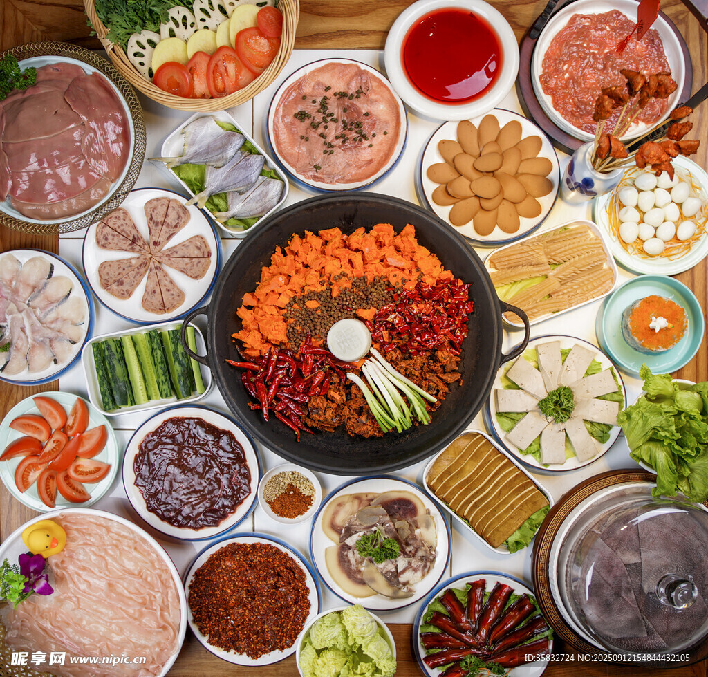 丰盛火锅食材大集合