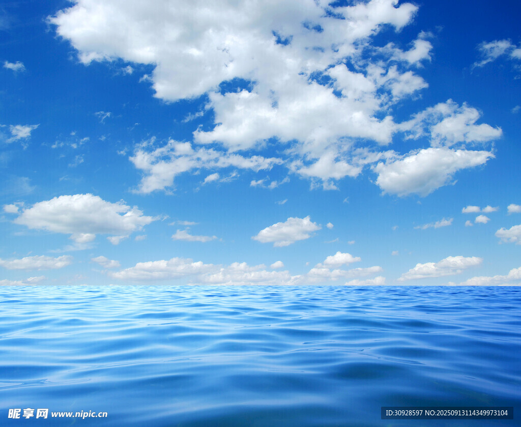 蓝天白云大海
