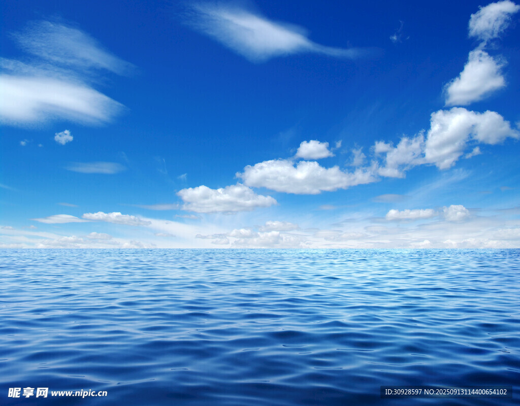 蓝天白云大海