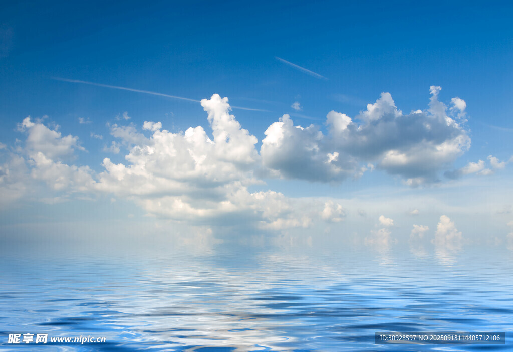 蓝天白云大海