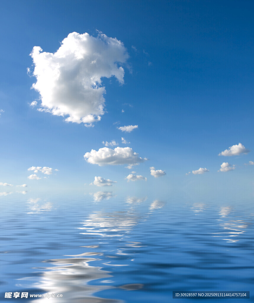 蓝天白云大海