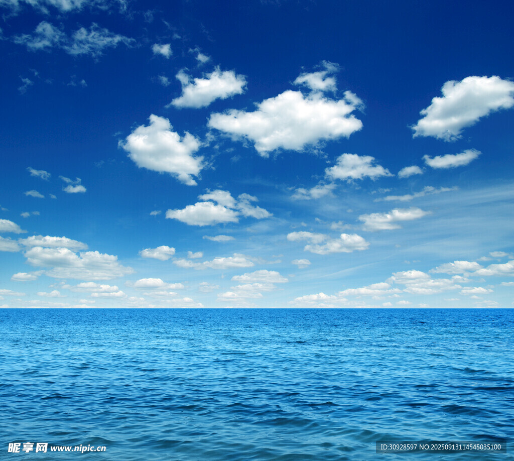 蓝天白云大海