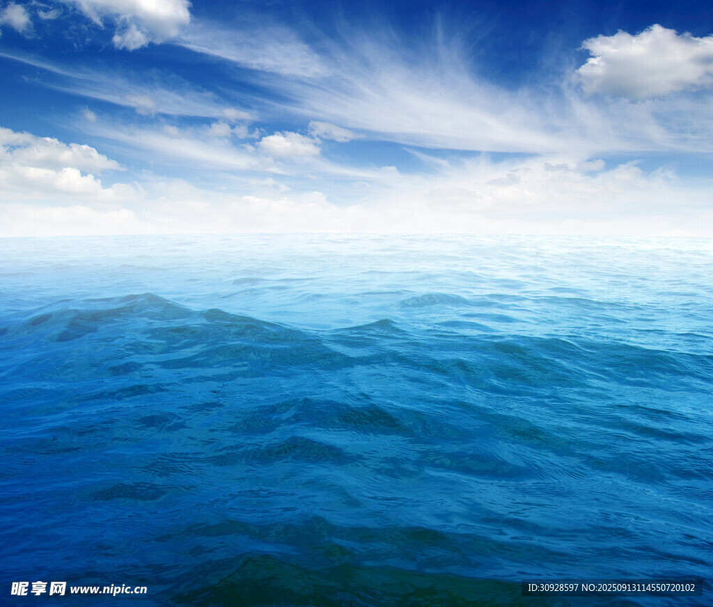 蓝天白云大海