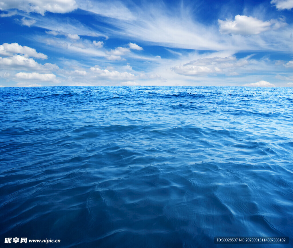 蓝天白云大海