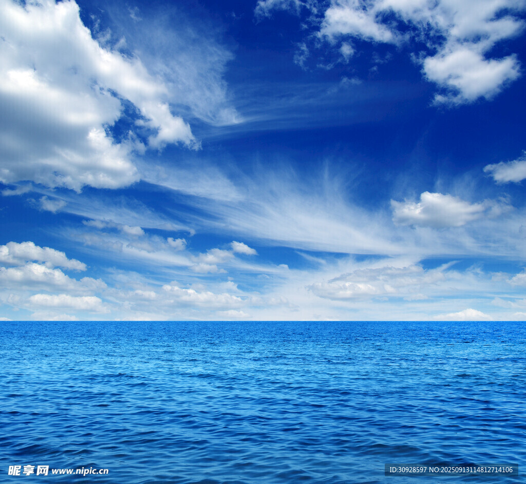 蓝天白云大海