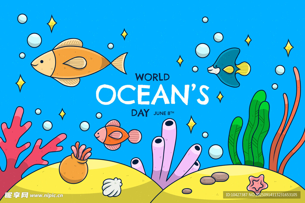 海底世界的多彩海洋生物