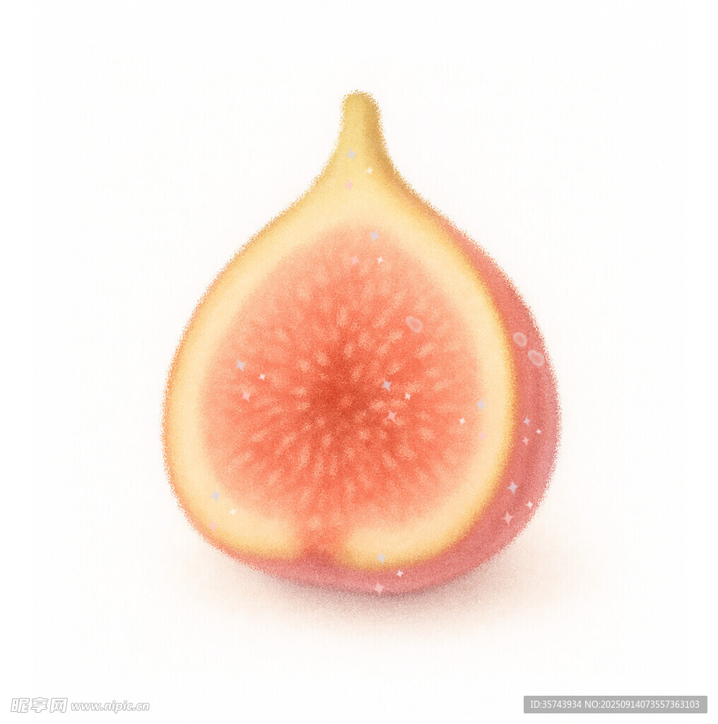 切开的新鲜无花果