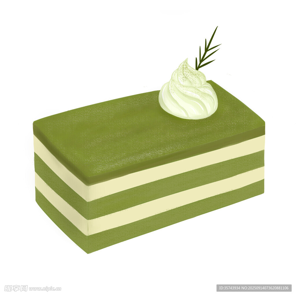 抹茶千层蛋糕清新美味