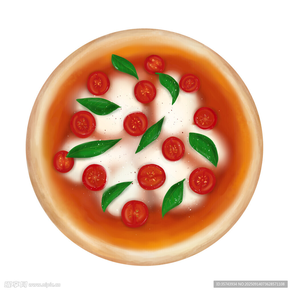 美味番茄芝士披萨