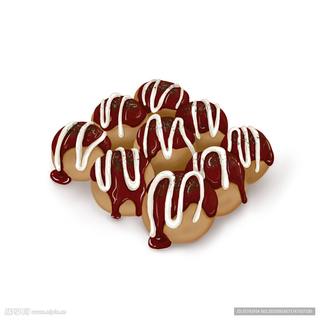 巧克力淋面甜甜圈