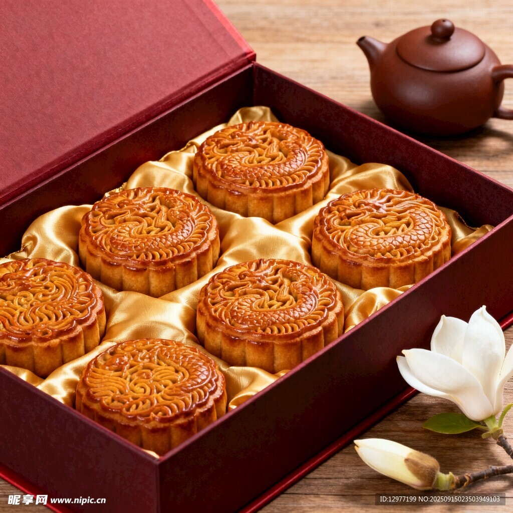 精美礼盒装传统中式月饼