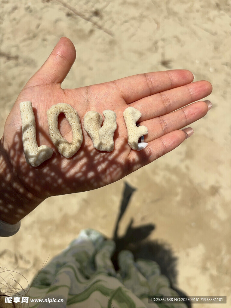 手心的LOVE 珊瑚