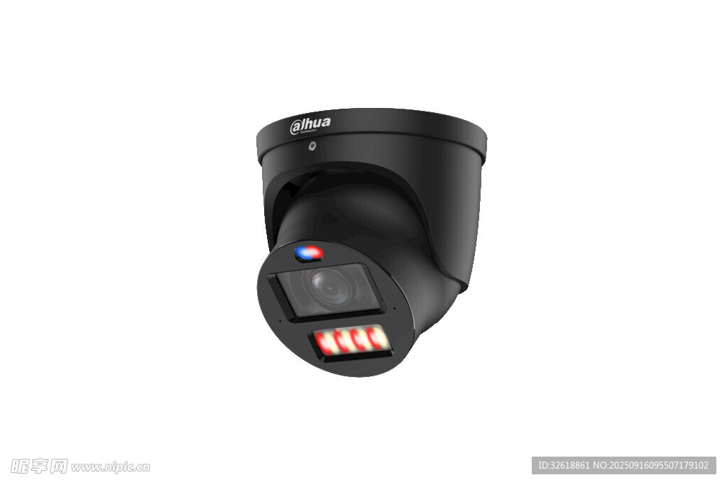 黑色监控摄像头