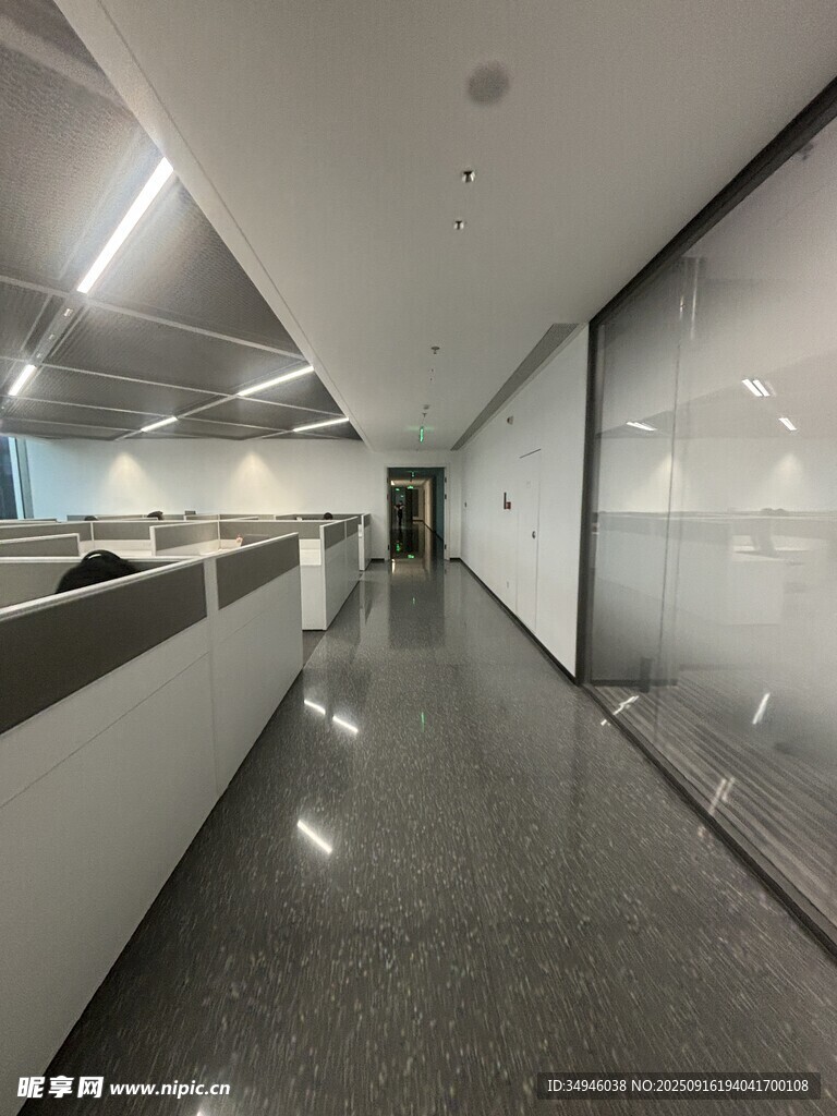 现代办公走廊室内空间