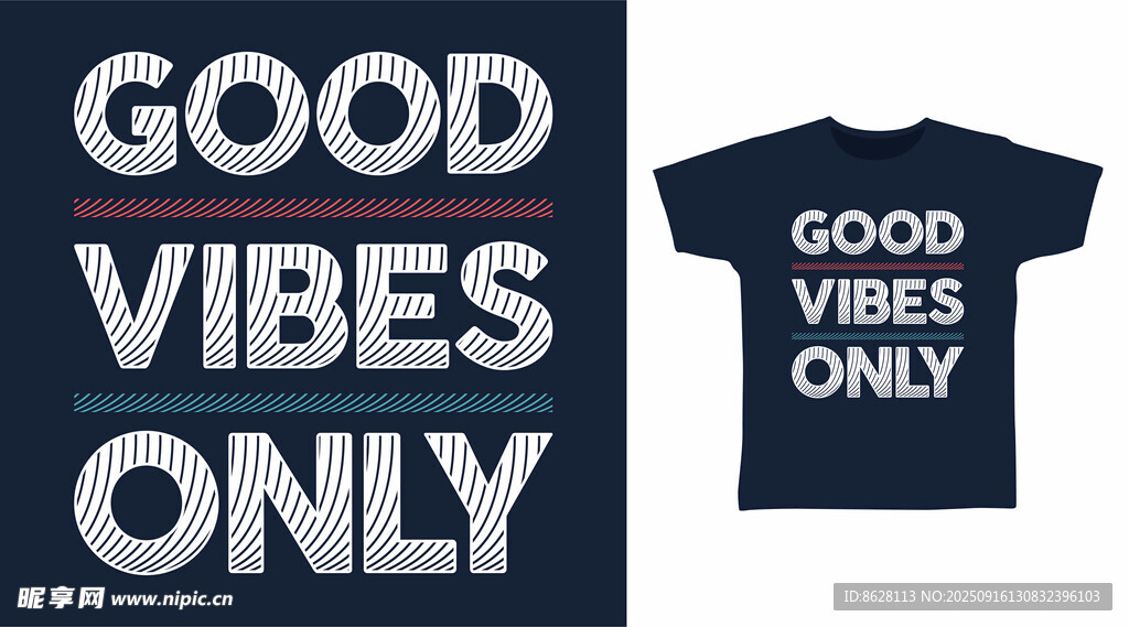 简约风GOOD VIBES恤
