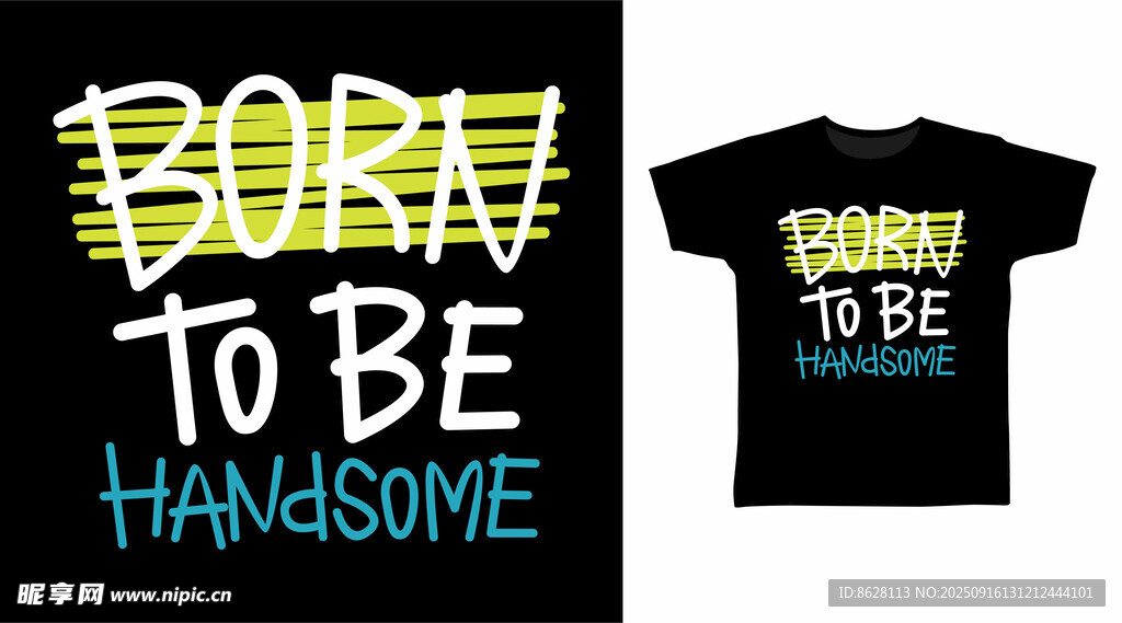 帅气主题T恤设计图案