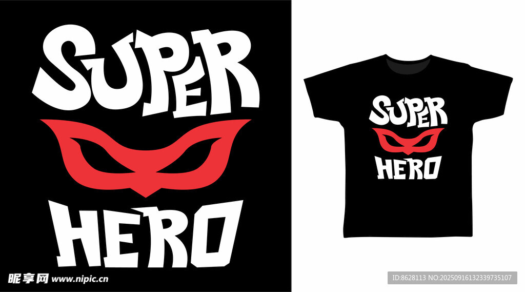 超级英雄主题T恤设计