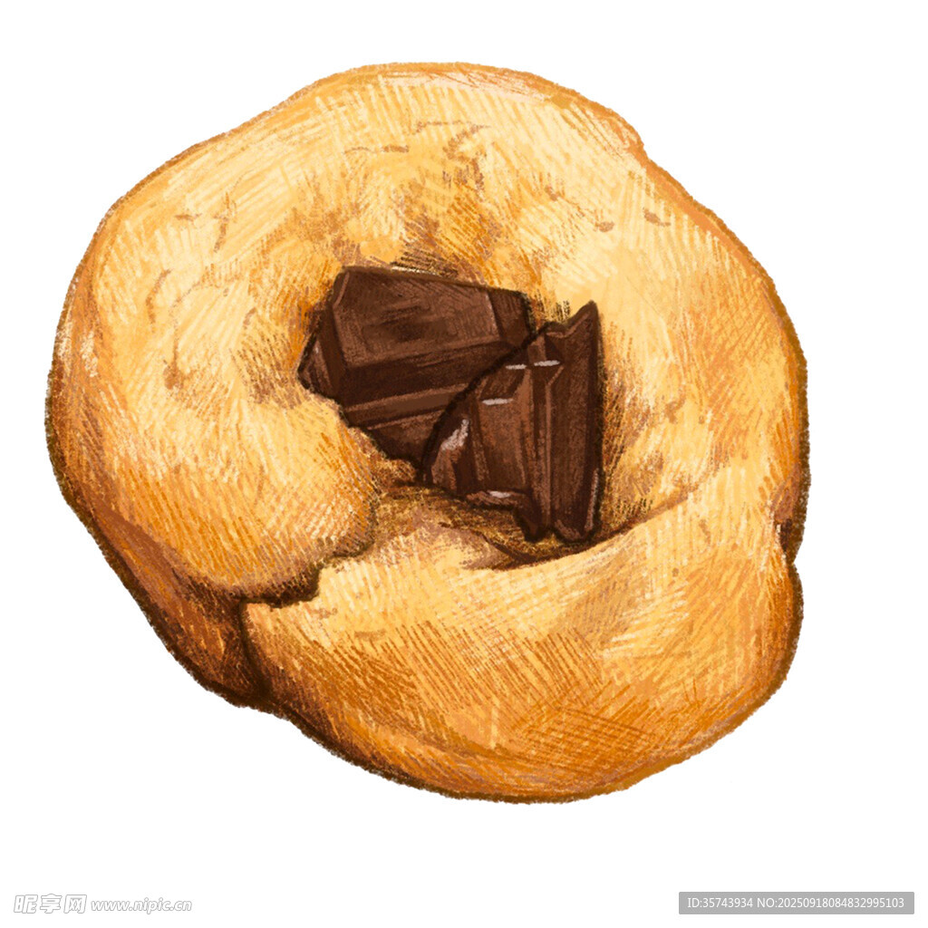 巧克力夹心面包