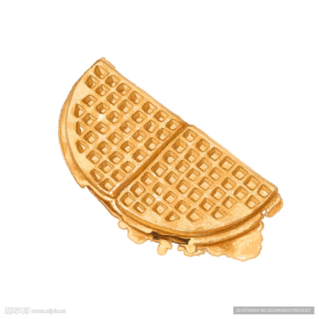 华夫饼造型饰品