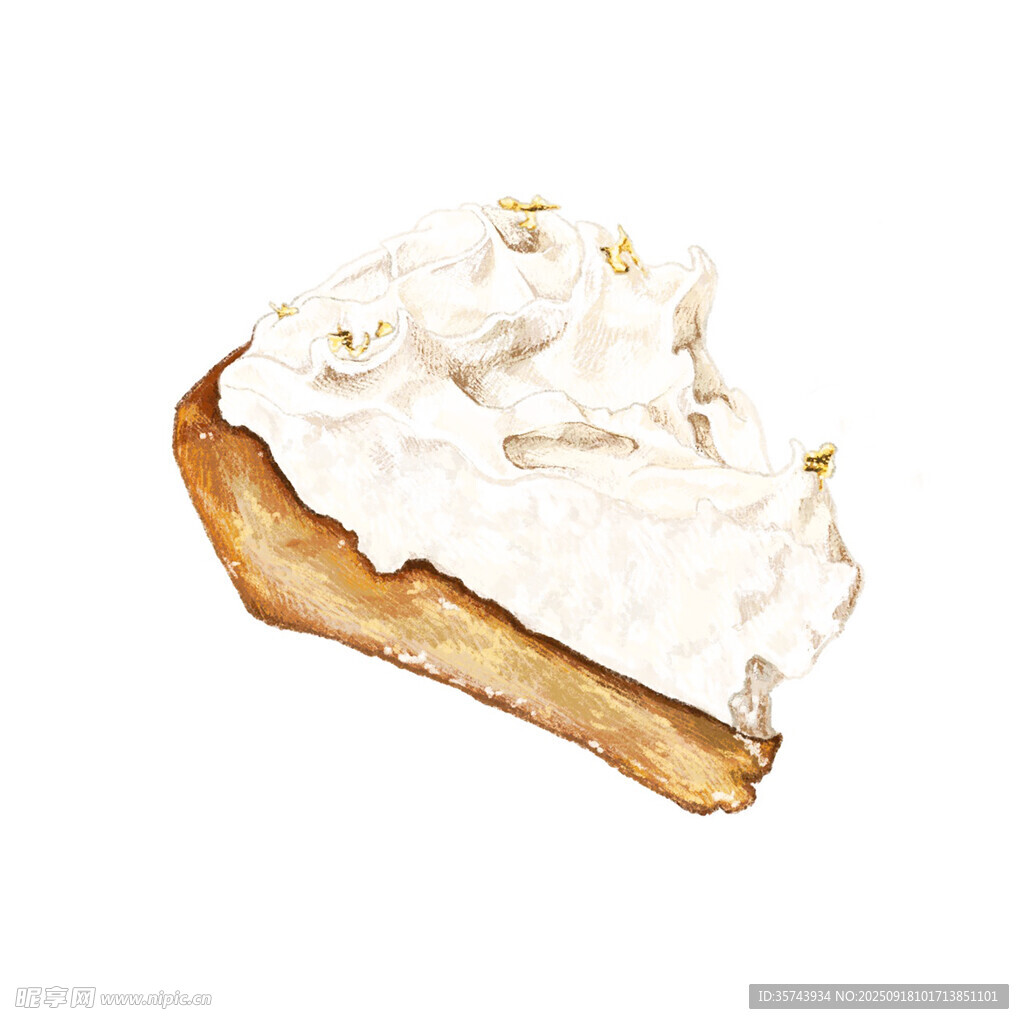 奶油派甜点特写