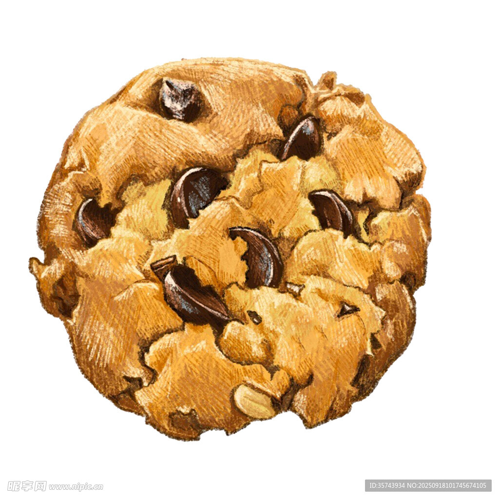 美味巧克力豆曲奇饼干