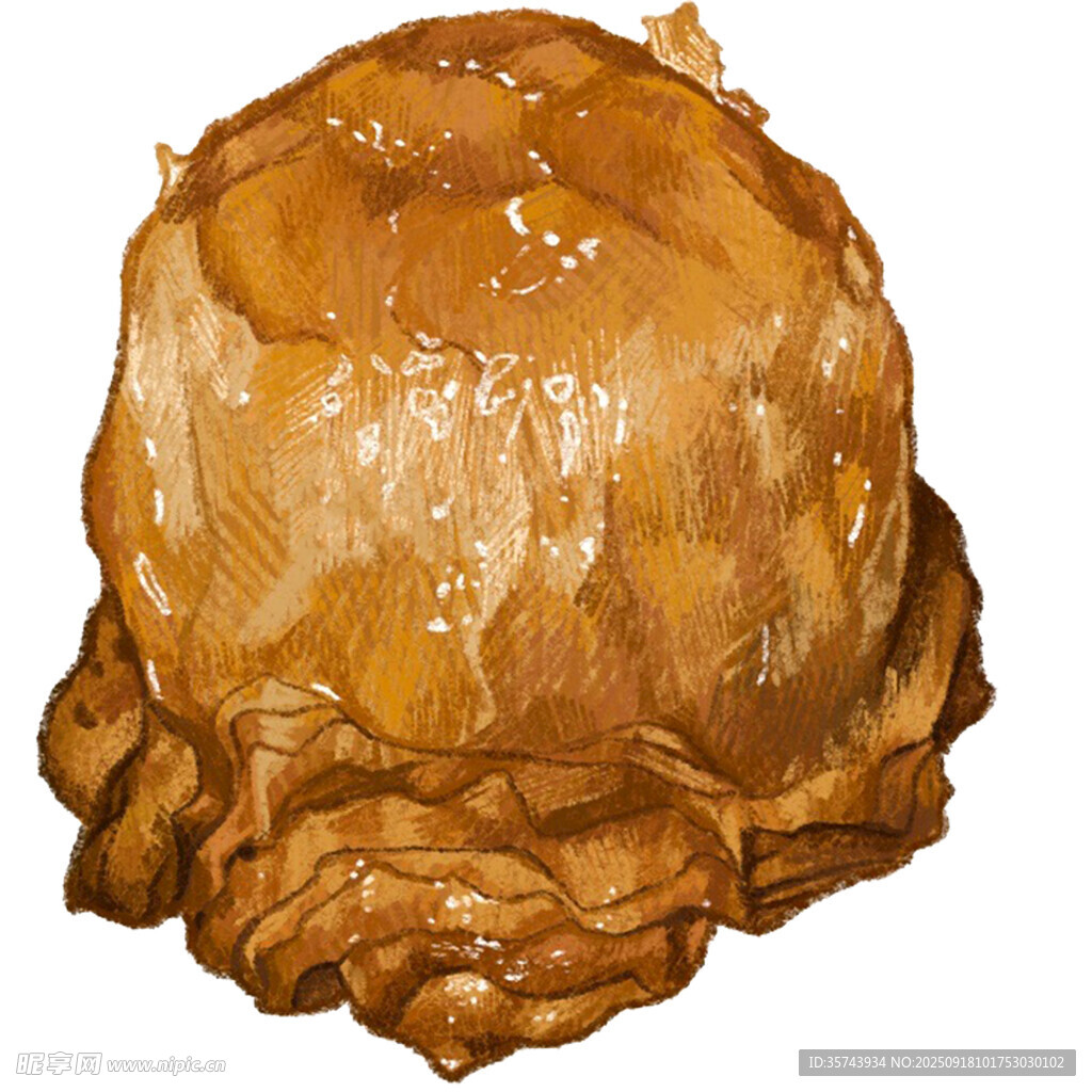 美味焦糖冰淇淋球