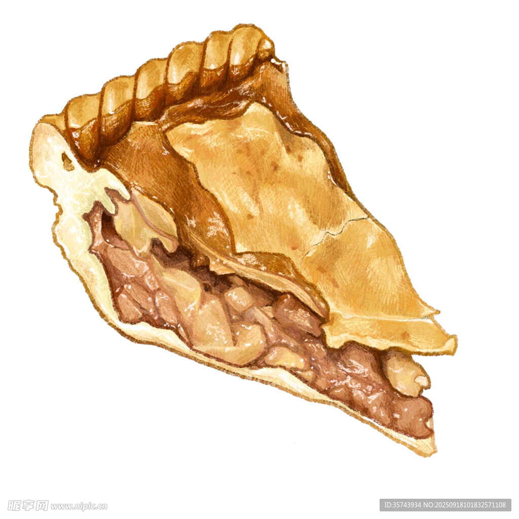 美味苹果派切片