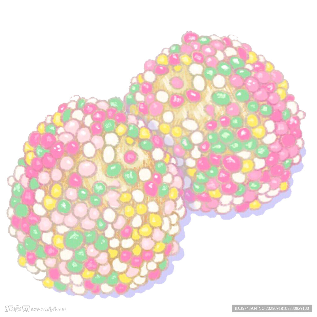 多彩糖果装饰饼干