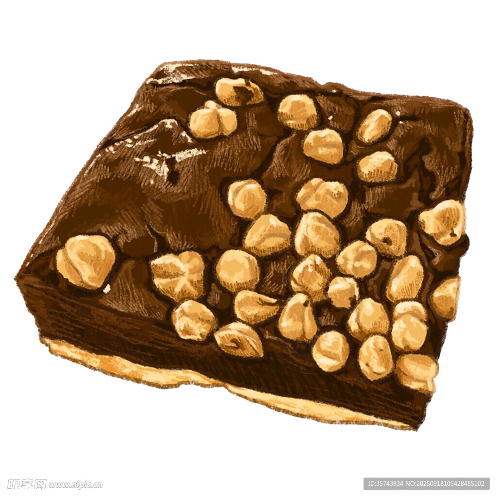 榛果巧克力方块