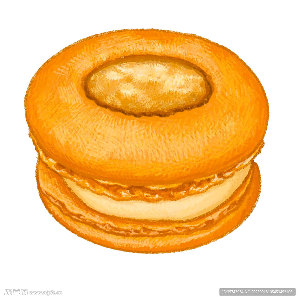 美味夹心面包圈