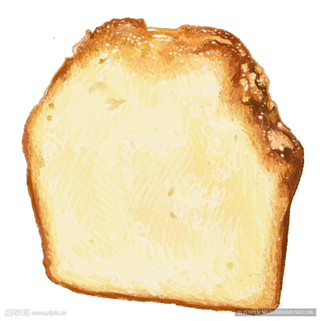 一片美味的切片面包