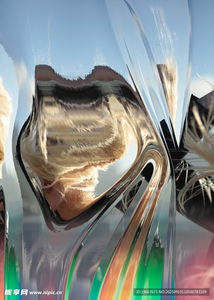 抽象海报样机