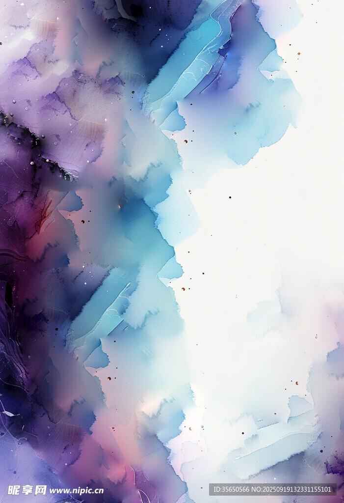 梦幻水彩抽象背景图案