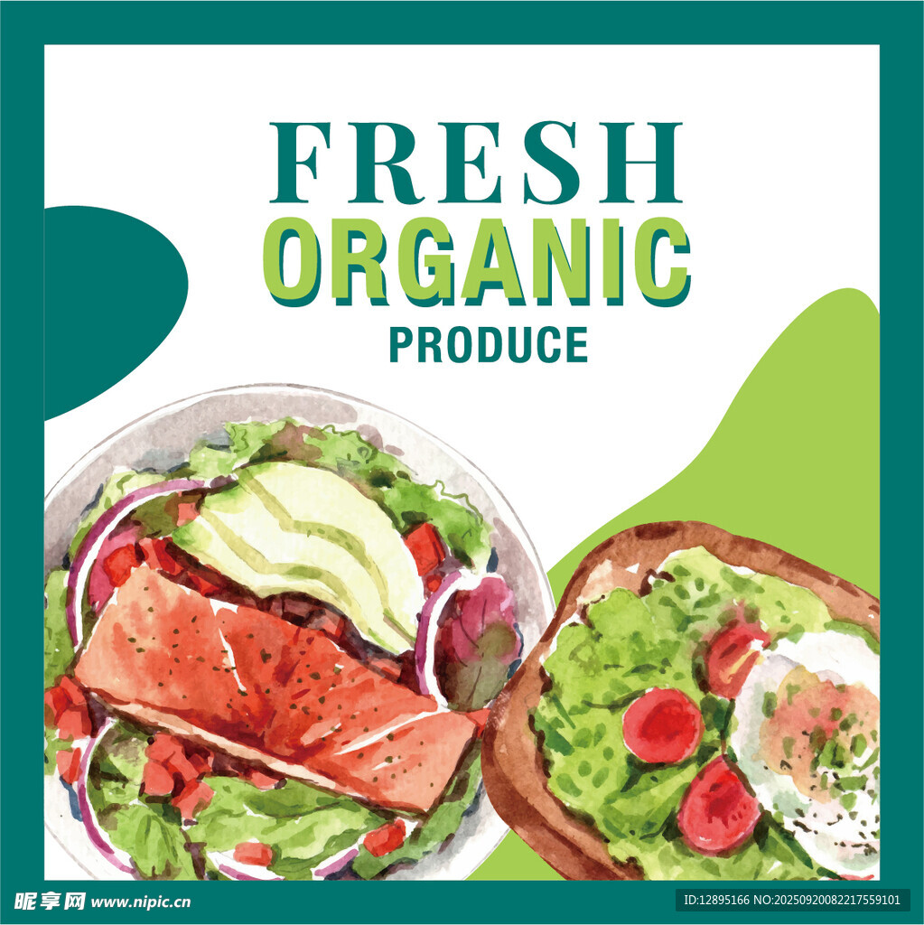 新鲜有机农产品组合