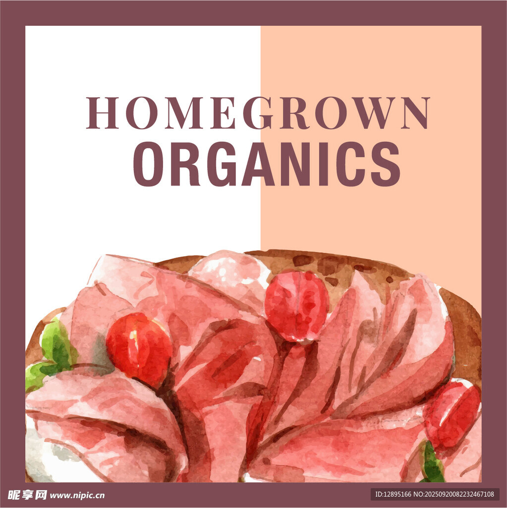 自制有机肉类拼盘