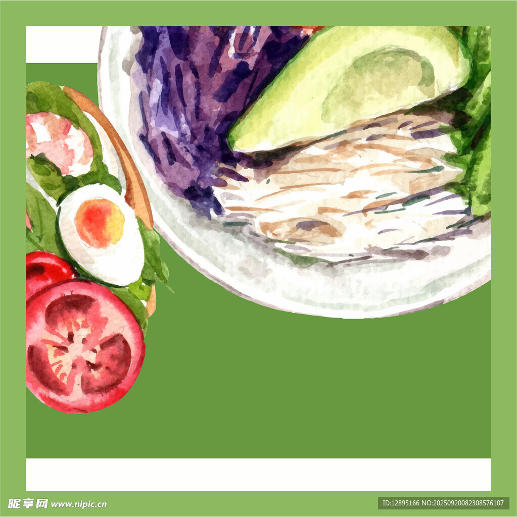 新鲜营养蔬菜沙拉组合