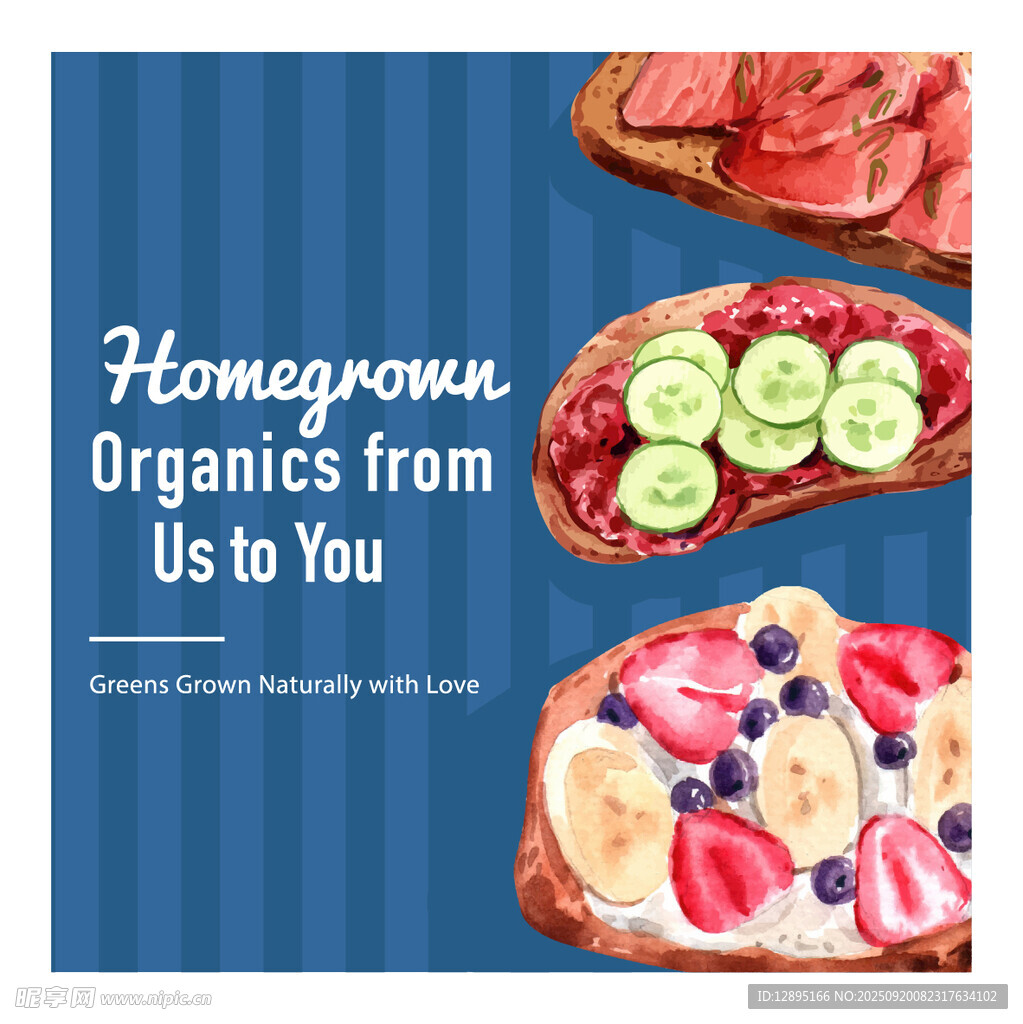 自制有机美食展示